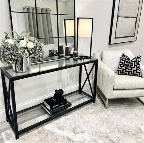 Front Entrance Console Table Decor With Mirror How To Style A Console