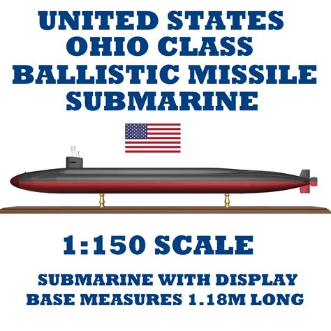 3D file Ohio Class Ballistic Missile Submarine 🔱 ・3D printer design to ...