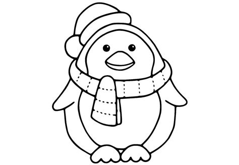 Pinguins Para Colorir Desenhos Imprimir