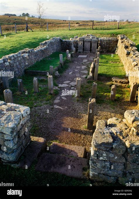 C Rdad Templo De Mitra Mithraeum Junto A Carrawburgh Roman Fort Sobre