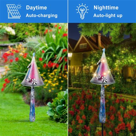 Vanlofe Deals Clearance Holiday Products Outdoor Solar Mushrooms Lights