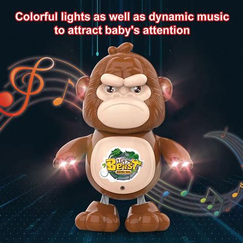 Cartoon Gorilla Animal Battery Operated Musical And Light Dancing ...