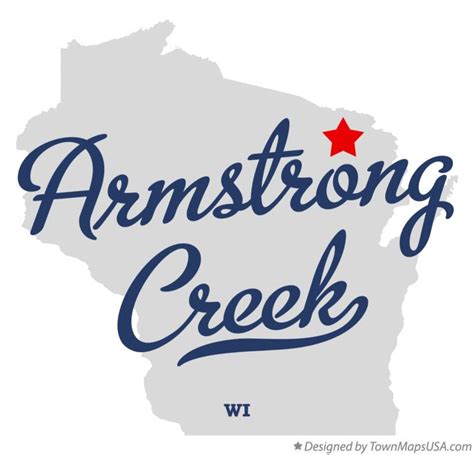 Map of Armstrong Creek, WI, Wisconsin