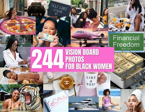 Black Girl Luxury Vision Board Black Woman Vision Board Images 2024