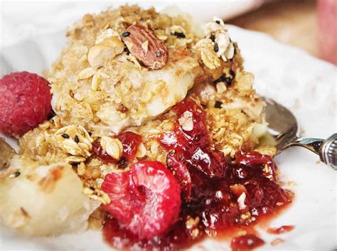 Crumble Pomme Framboise Dessert R Confortant Et Plein De Saveur