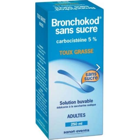 Bronchokod Sans Sucre Adultes Sirop Ml Carbocist Ine Toux Grasse