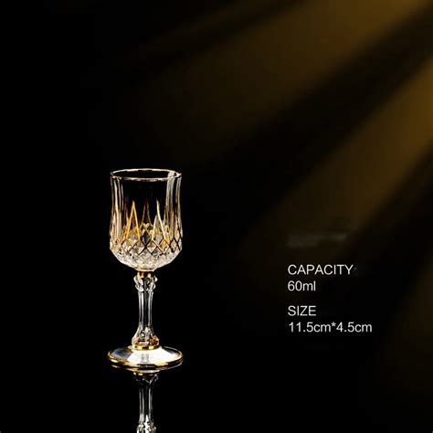 European Style Hot Selling High Quality Luxury Crystal Gold Whisky Glass And Wine Champagne