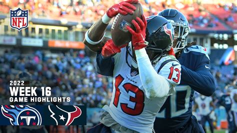 Houston Texans Vs Tennessee Titans 2022 Week 16 Game Highlights