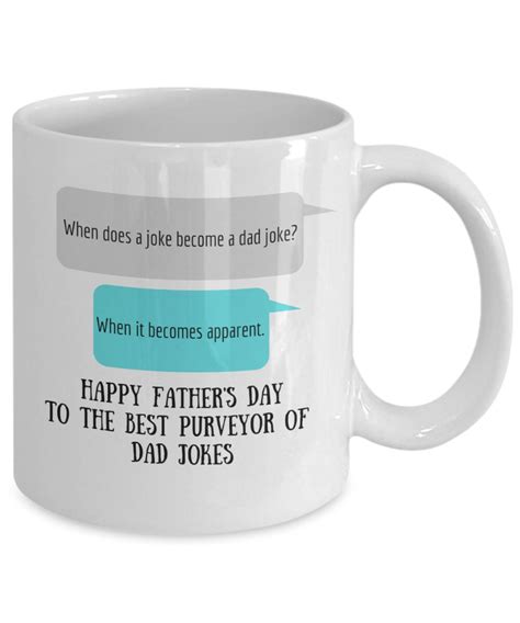 Dad Jokes Funny Father S Day Coffee Mug Two Different Etsy