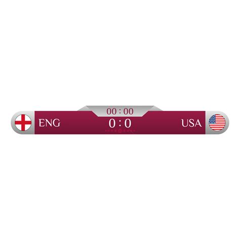 England Vs Usa Football Match Scoreboard Football Match Scoreboard