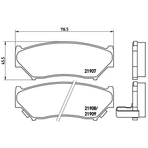 BREMBO PRIME LINE BREMSBELÄGE SATZ VORDERACHSE PASSEND FÜR P 79 008