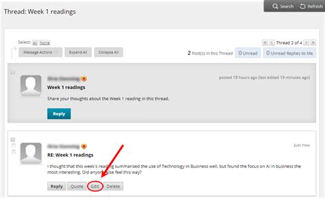 Delete Threads And Edit Delete Replies Elearning University Of