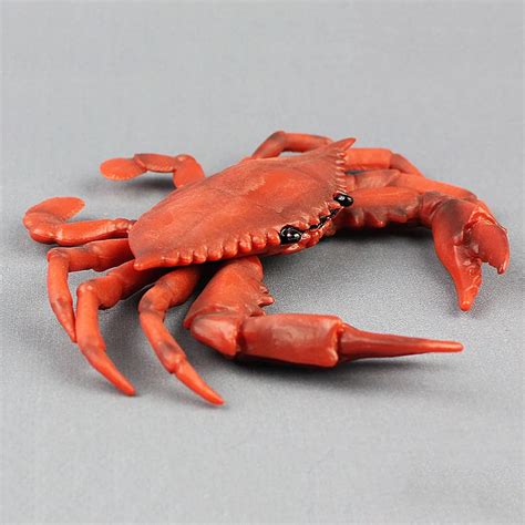 Children Toy Realistic Crab Pvc Solid Ocean Sea Animal Figure Model