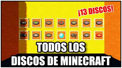 TODOS Los DISCOS De MINECRAFT Del 1 Al 13 13 DISCOS SIN ANUNCIOS