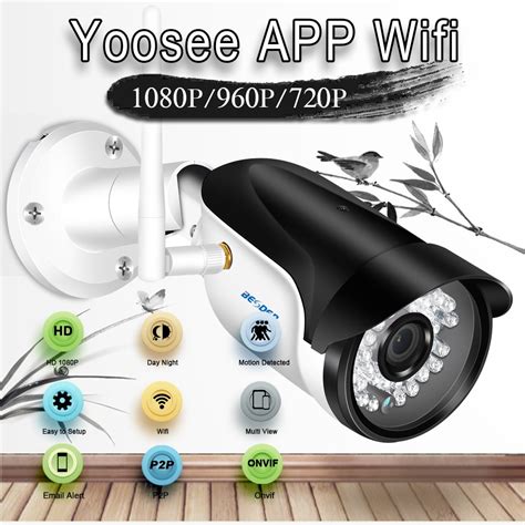 BESDER Yoosee 감시 옥외 IP 사진기 WiFi 동의 탐지 RTSP ONVIF CCTV 사진기 wifi는 SD 카드