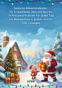 Kreuzwortr Tsel Adventskalender Weihnachtsgeschenk Von