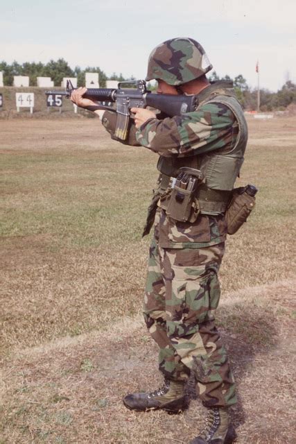 Marine Shooting A M16a2 Rifle In A Standing Position Nara And Dvids