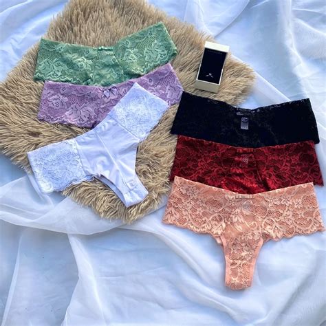 Kit 3 Calcinha De Renda Lingerie Feminina Fio Duplo Lateral Dupla Sexy