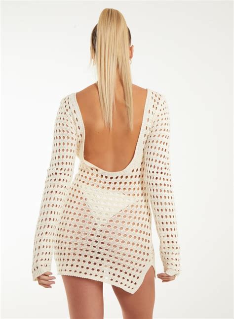 Long Sleeve Crochet Dress