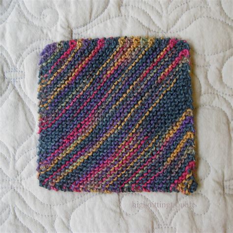 Ravelry Knitted Diagonal Blanket Square Pattern By Kogo