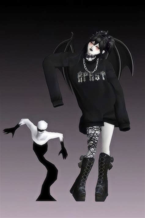 Idea Outfit Goth Avakin Life Looks Looks Femininos Inspira O