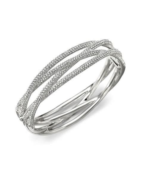 Adriana Orsini Pavé Intertwined Bangle Bracelet ShopStyle in 2022