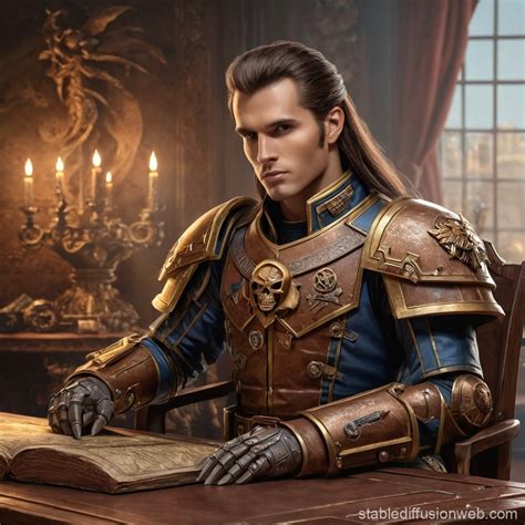 Warhammer 40k Noble Portrait Stable Diffusion Online