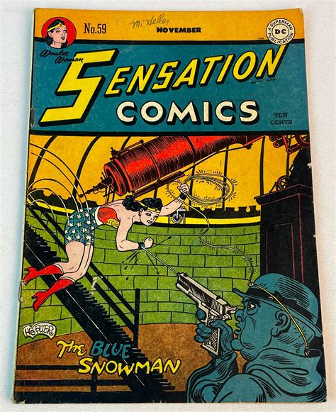 Lot Vintage Nov Sensation Comics Wonder Woman No Dc