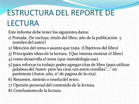 El Reporte De Lectura Nuevo