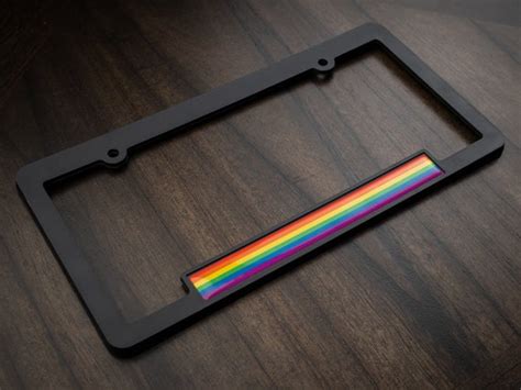 Gay Pride License Plate Frame Etsy