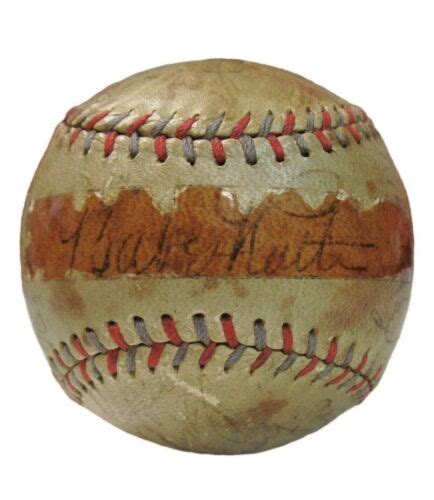 Babe Ruth Lou Gehrig Signed Autographed Baseball 1931 NY Yankees Team