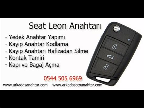 Seat Leon 2017 model yedek ve kayıp anahtar kodlama kontak anahtarı