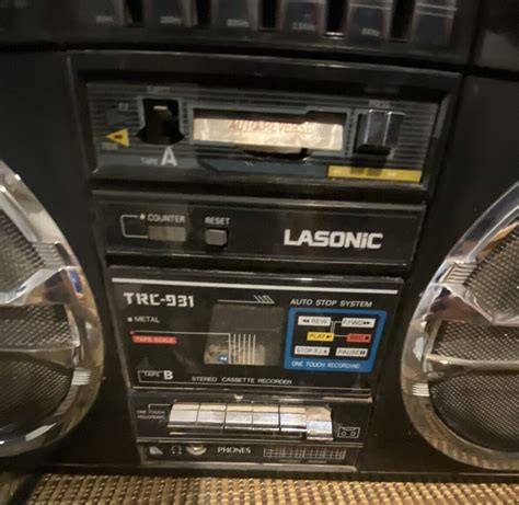 Rare Vintage Lasonic Trc 931 Ghetto Blaster Boombox For Repair Restore Turns On Ebay