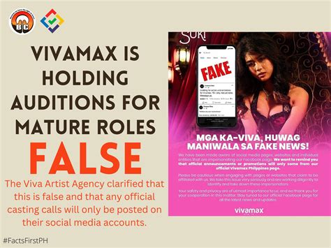 FACT CHECK Vivamax Is Holding Auditions For Mature Roles FactsFirstPH