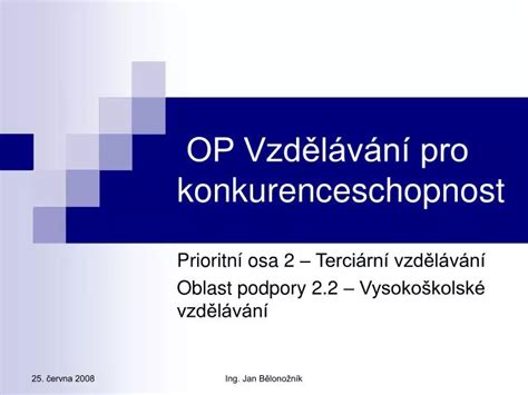 Ppt Op Vzd L V N Pro Konkurenceschopnost Powerpoint Presentation