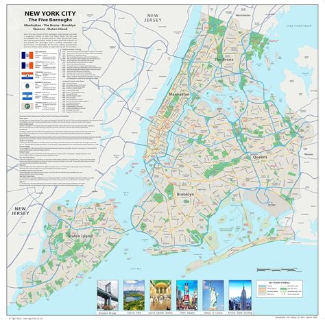 Usa Maps New York City Street Map The Five Boroughs Map Size 59 X