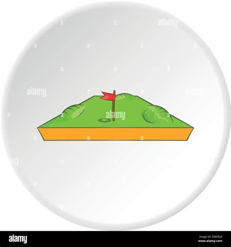 Golf Course Icon Cartoon Style Stock Vector Image And Art Alamy