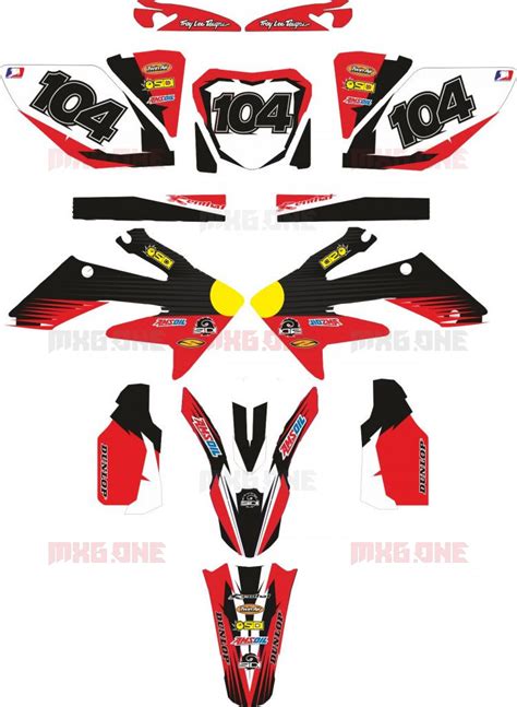 Honda Crf 250 2004 2009 Crf 450 2005 2008 Decals Set Mxgone Best