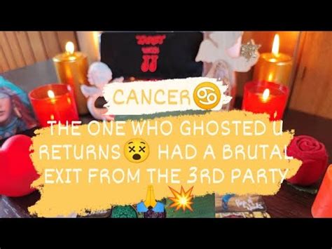 CANCERJUNE 2023THE ONE WHO GHOSTED U RETURNS HAD A BRUTAL EXIT FROM