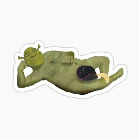 Sexy Shrek Sticker For Sale By Rhymewithpurple Redbubble