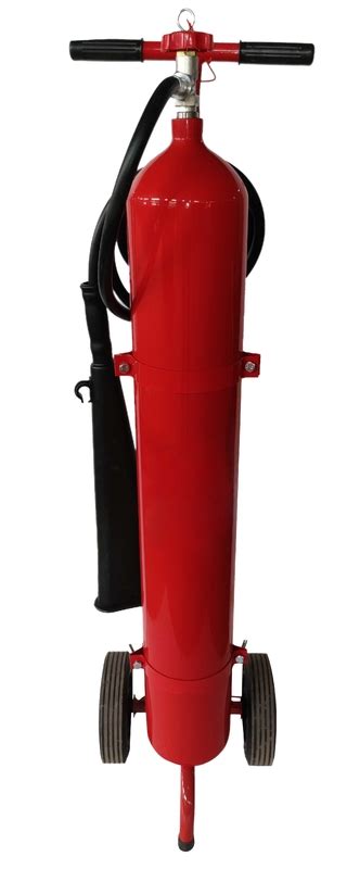 Trolley Mounted Co2 Fire Extinguisher 10kg Ck45 Red Cylinder