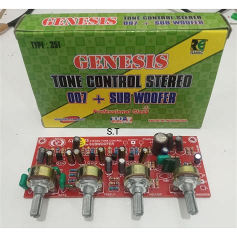 Jual Kit Tone Control Stereo Genesis 007 Subwofer Shopee Indonesia