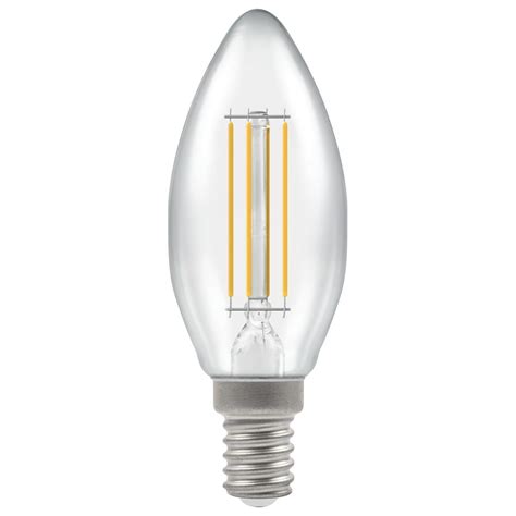 Led Candle Filament Dimmable Clear W K Ses E Crompton