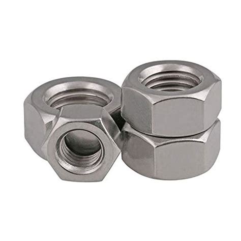 Pcs M X Mm Pitch Stainless Steel Left Hand Thread Hex Nut Metric