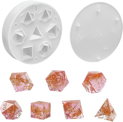 Amazon Szecl Shapes Dice Molds Polyhedral Dice Molds For Resin