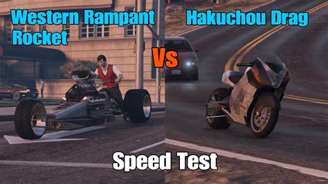 Gta Online Western Rampant Rocket Vs Hakuchou Drag Youtube