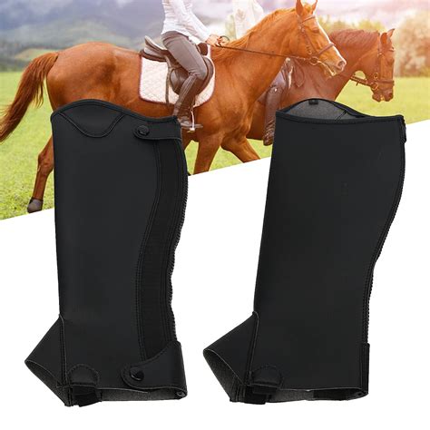 Horse Riding Half Chap Adult Half Chap Pu Leather Beautiful Strong