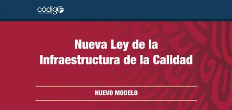 Nueva Ley de la Infraestructura de la Calidad Código F