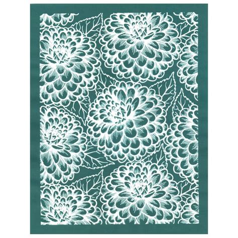 Ready To Print Silk Screen Printing Stencil, Dahlia Flowers Design ...