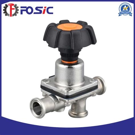 Sanitary Stainless Steel L Iso Sms Din Manual Diaphragm Valve